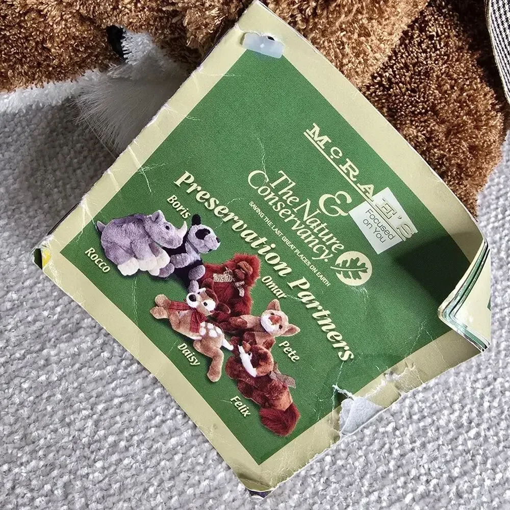 Vintage McRae’s Felix Fox Plush Nature Conservancy Presentation Partners 22